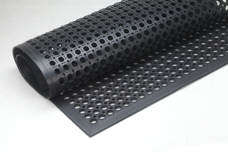 Blootstellen altijd drie Ringmat, met rand - extra dun (R3) 90x150 x1,2cm - Rubberindustrie
